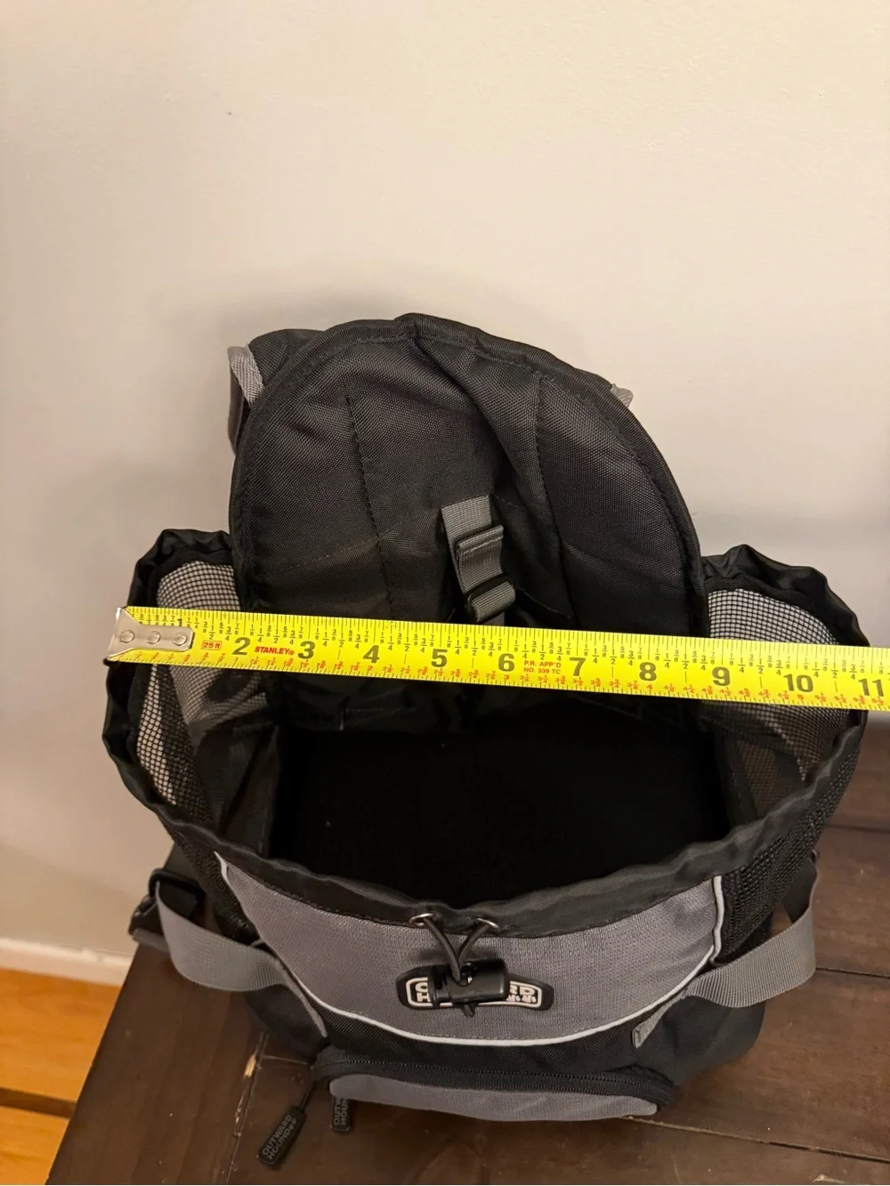 Outward Hound Black and Gray Pet Travel Backpack